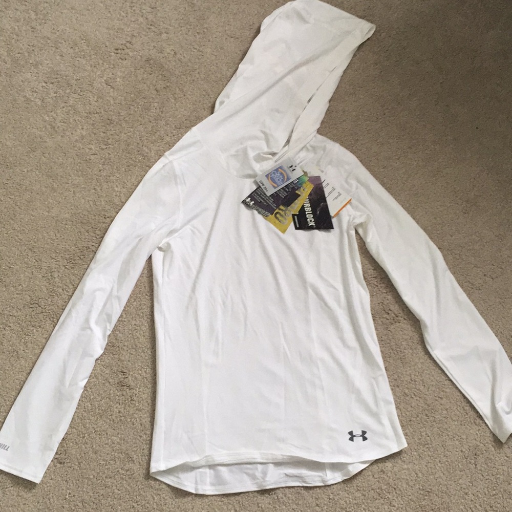 Under Armour quick dry hooded shirt